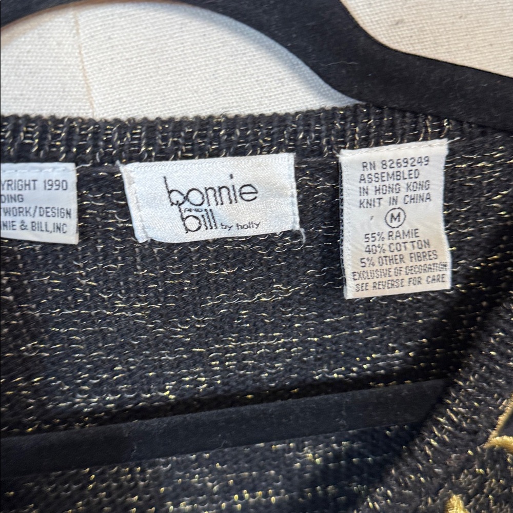 Vintage Bonnie And Bill Embellished Sweater - Picture 3 of 4